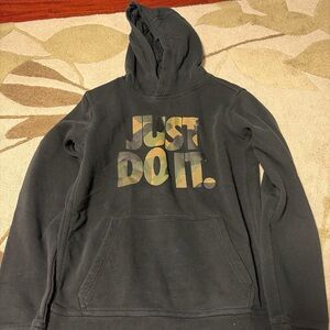 Nike Boys XL (18-20) Black Just Do It Pullover Hoodie
